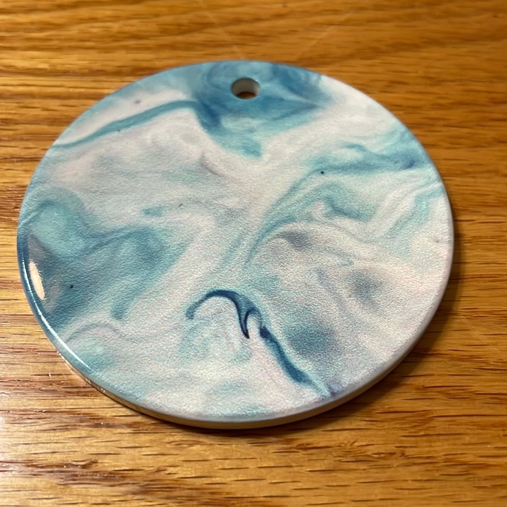 Marble Ornament 2.95 round